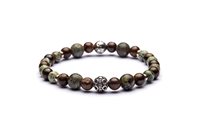 Bracelet Antracite Classic in Pierres semi-précieuses C22 SANDOKAN